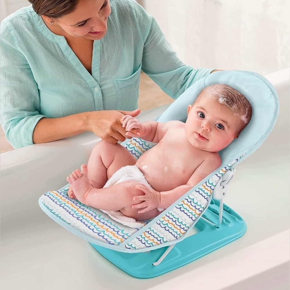 Aqua Baby Bath Seat with Wave Pattern - Picture 2 of 9